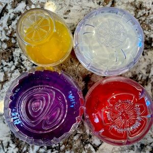 Set of 4 condiment containers